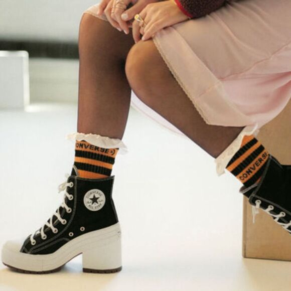 CONVERSE 6 Chuck 70 De Luxe Heel Platform High Top Boots - Picture 1 of 10